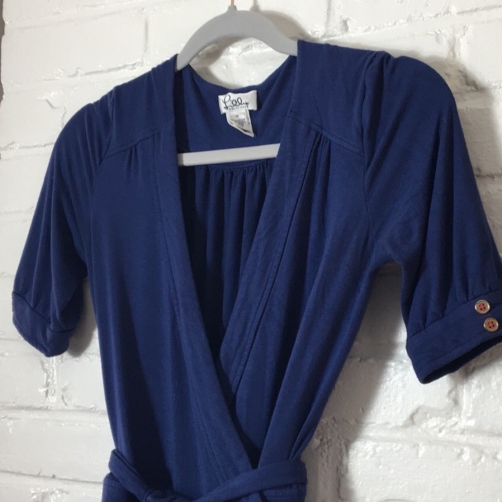XS Navy Wrap Dress - Lilly Pulitzer